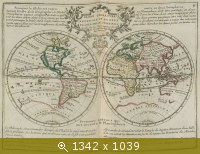 Карта мира, 1719