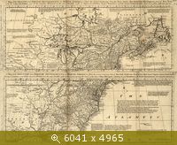 A map of the British and French settlements in North America