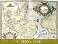 Карта Тартарии (Сибири) Абрахама Ортелиуса 1570г