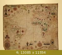 Портолан, Атлантический океан, 1633