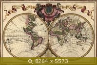 Карта мира, 1720
