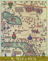 Catalan Atlas Abraham Cresques (died 1387) with his son Jehuda Cresques Западная Азия