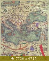 Catalan Atlas Abraham Cresques (died 1387) with his son Jehuda Cresques Восточная Европа вид с юга