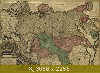 Карта России, 1728